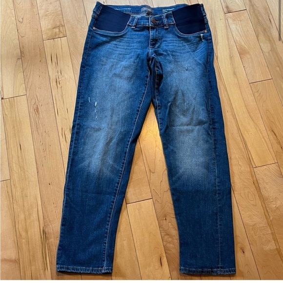 DL1961 Riley Maternity Boyfriend Jeans size 29 elastic side panels - Picture 1 of 8